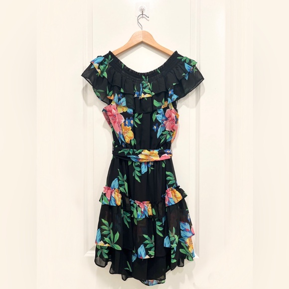 LAUREN RALPH LAUREN Floral Georgette Off THe Shoulder Dress - Picture 8 of 11